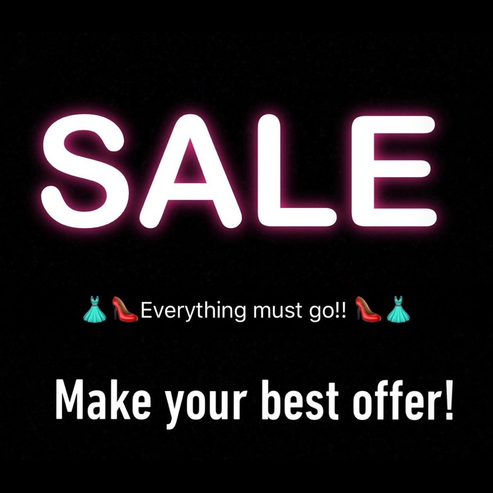 Everything must go!! Any offer is on the table!
